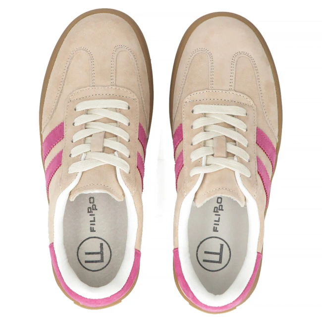 Leather sneakers Filippo DP6764/25 KH OK khaki