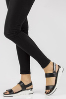 Skórzane sandały Filippo DS2141/21 BK czarne