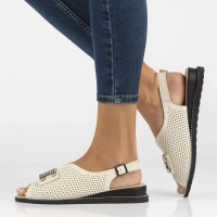 Leather sandals Filippo DS6032/25 BE beige