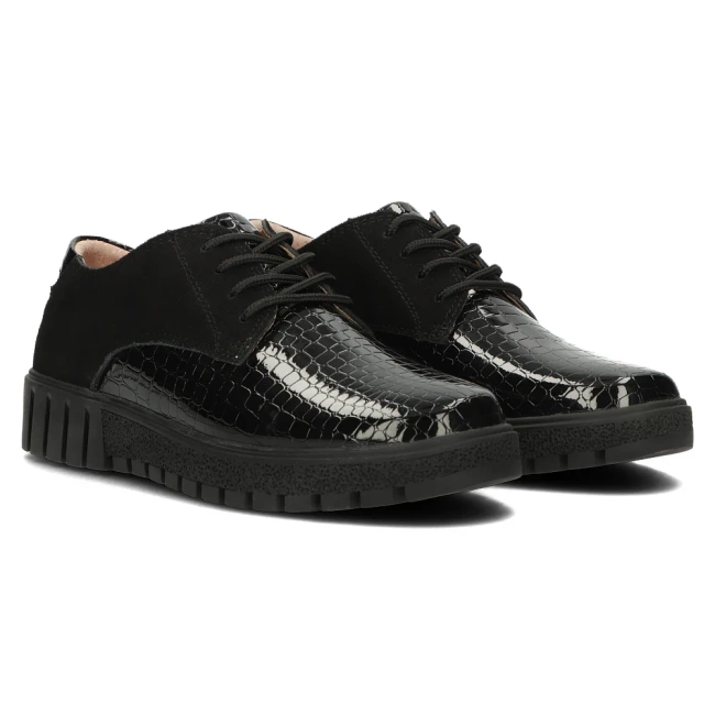 Leather shoes Filippo DP4725/23 BK black