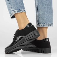 Leather shoes Filippo DP4725/23 BK black