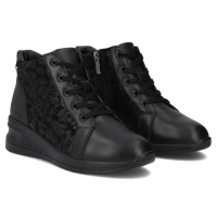 Leather ankle boots Filippo DBT7280/25 BK black