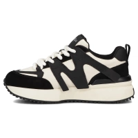 Leather sneakers Filippo DP6970/25 BK WH black