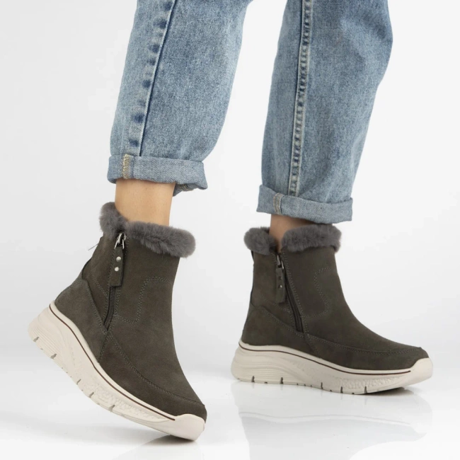 Leather ankle boots Filippo DBT7291/25 GR grey