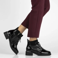Leather ankle boots Filippo DBT7275/25 BG burgundy