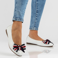 Leather ballerinas Filippo DP3634/23 WH white
