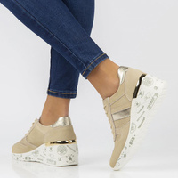 Leather Sneakers Filippo DP3550/22 BE beige