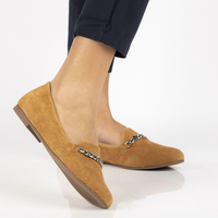 Skórzane mokasyny Filippo DP1219/20 CA Camel