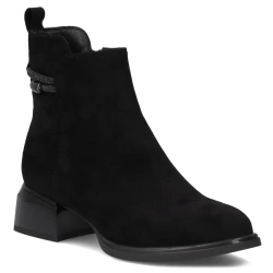Leather ankle boots Filippo DBT7444/25 BK black