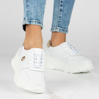 Leather Sneakers Filippo DP2138/23 WH white