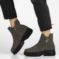 Leather ankle boots Filippo DBT7274/25 GR grey