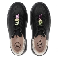 Leather sneakers Filippo DP6793/25 BK black