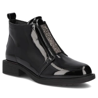 Skórzane botki Filippo DBT7435/25 BK czarne