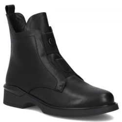 Skórzane botki Filippo DBT7219/25 BK czarne