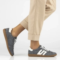 Leather sneakers Filippo DP7492/25 GR grey