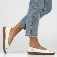 Leather shoes Filippo DP6831/25 WH white