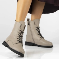 Leather ankle boots Filippo DBT7222/25 BE beige