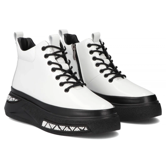 Leather ankle boots Filippo DBT7276/25 WH white