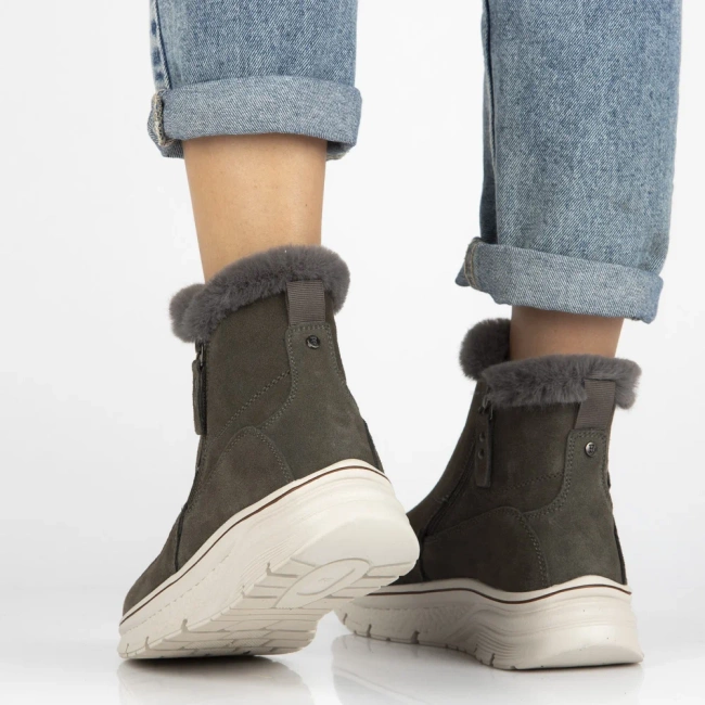 Leather ankle boots Filippo DBT7291/25 GR grey