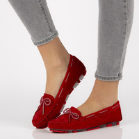 Leather loafers Filippo DP1203/20 RD red