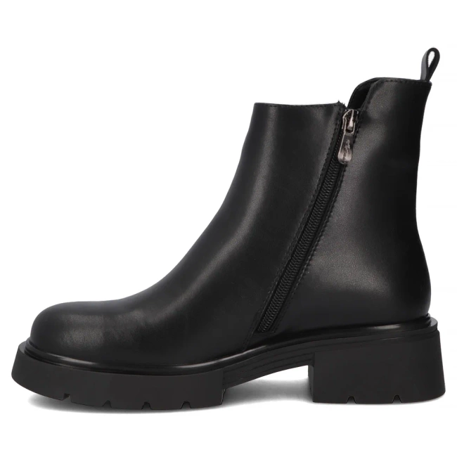 Leather ankle boots Filippo DBT7185/25 BK black