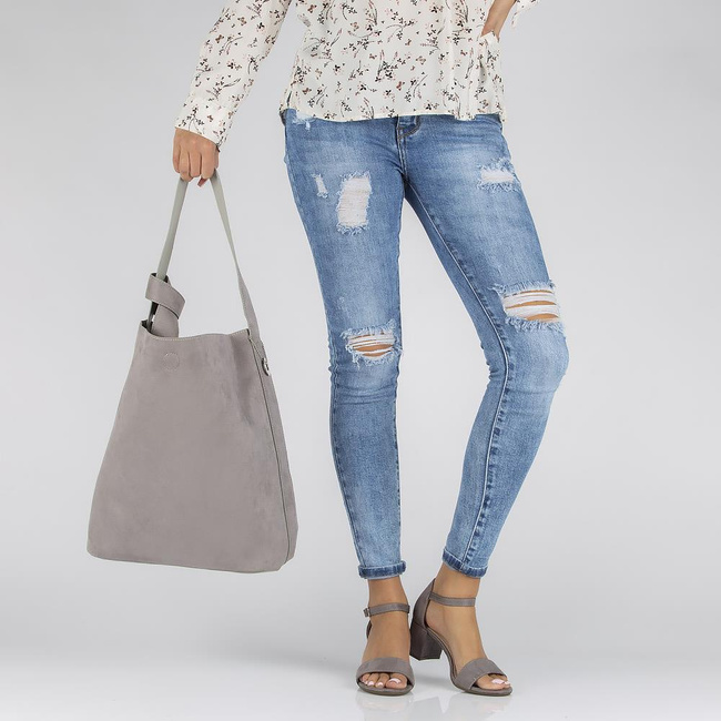 Handbag Filippo Hobo TD0140/22 GR double-sided gray