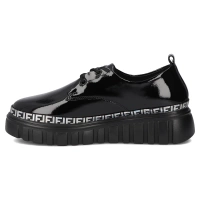 Leather sneakers Filippo DP6846/25 BK L black