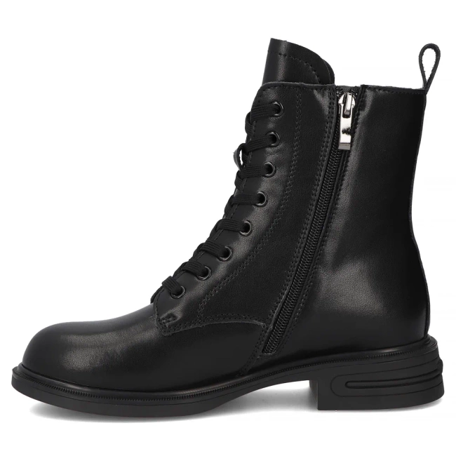 Leather ankle boots Filippo DBT6303/25 BK black