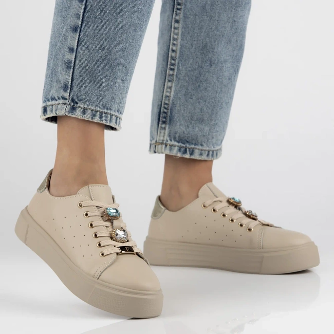 Leather sneakers Filippo DP6854/25 BK black