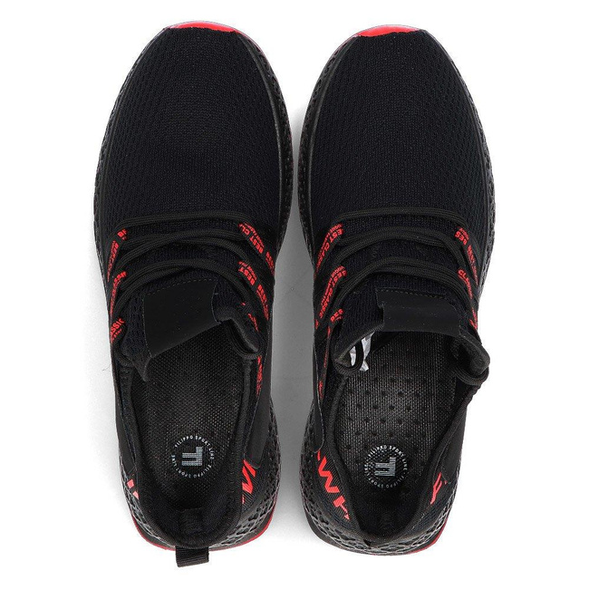 Men's sneakers Filippo MTN1480/22 BK RD black