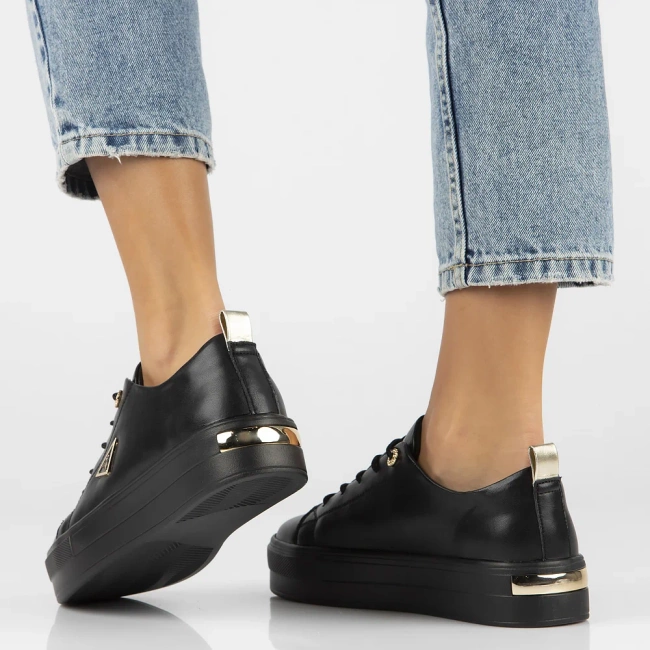 Leather shoes Filippo DP3533/25 BK black