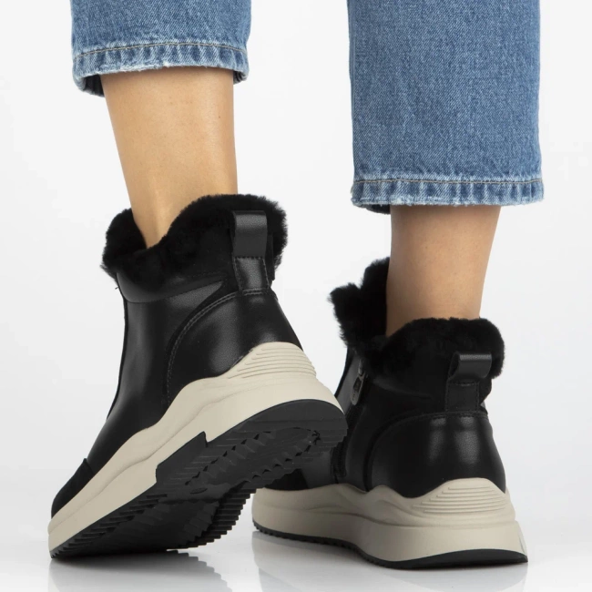 Leather ankle boots Filippo DBT7177/25 BK black