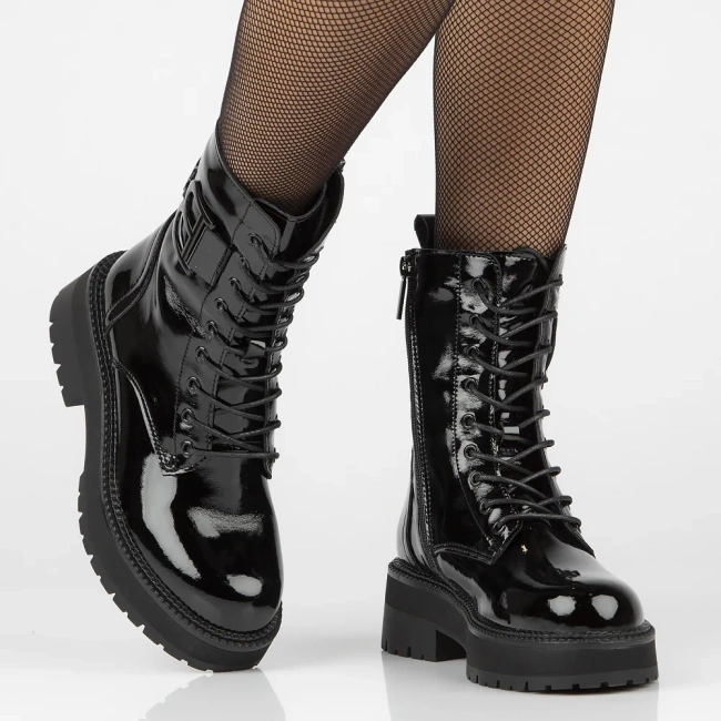 Leather boots Filippo DBT6305/25 BK black