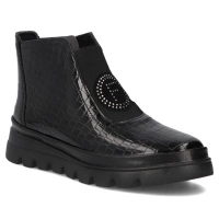 Skórzane botki Filippo DBT7169/25 BK czarne