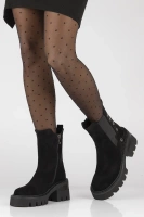Botki na obcasie Filippo DBT4871/23 BK czarne