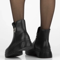 Leather ankle boots Filippo DBT7274/25 BK black