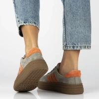 Leather shoes Filippo DP7114/25 KH grey