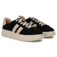 Skórzane sneakersy Filippo DP7499/26 BK czarne