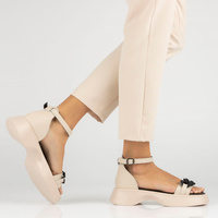 Leather sandals Filippo DS4458/23 BE beige
