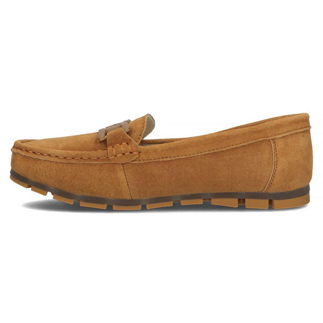 Skórzane mokasyny Filippo DP3630/22 BR brązowe