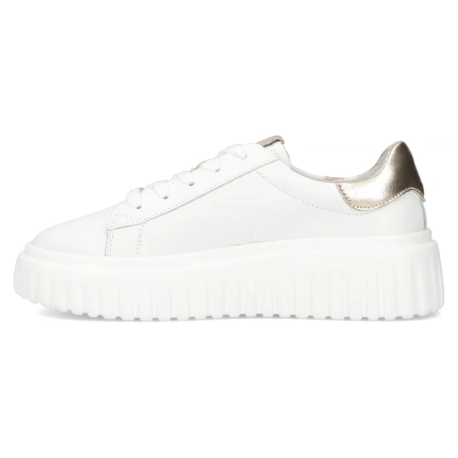 Leather sneakers Filippo DP7001/25 WH white