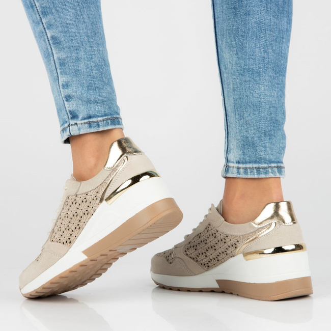 Leather sneakers Filippo DP4669/23 BE beige