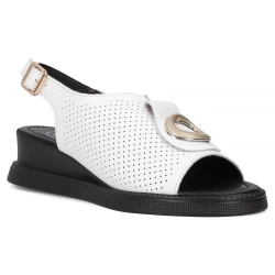 Leather sandals Filippo DS6873/25 WH white