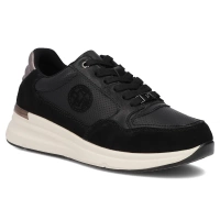 Leather sneakers Filippo DP7106/25 BK black