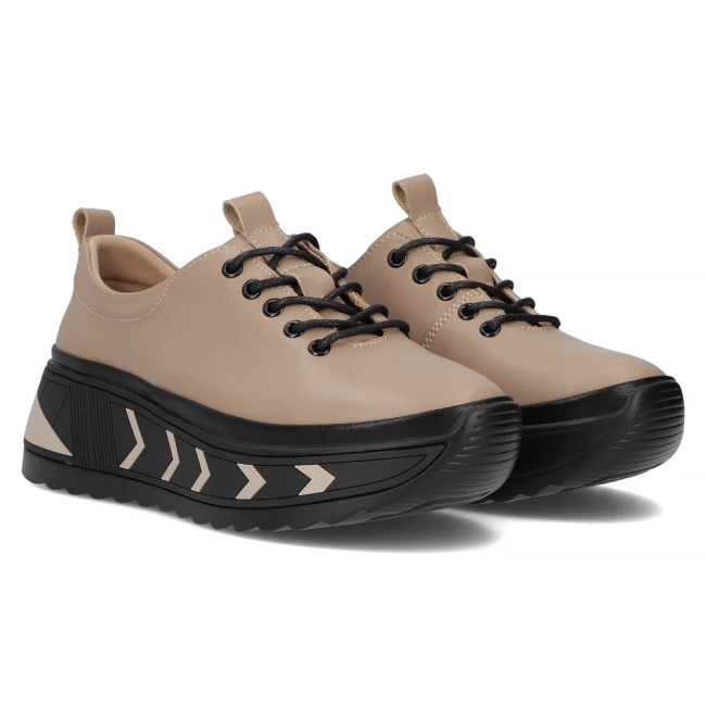 Leather sneakers Filippo DP6427/25 TP taupe