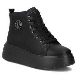 Leather ankle boots DBT6338/25 BK black