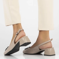 Leather pumps Filippo DP6183/25 BE beige
