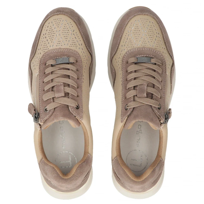 Leather sneakers Filippo DP7101/25 BE beige