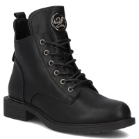 Leather ankle boots Filippo DBT7436/25 BK black