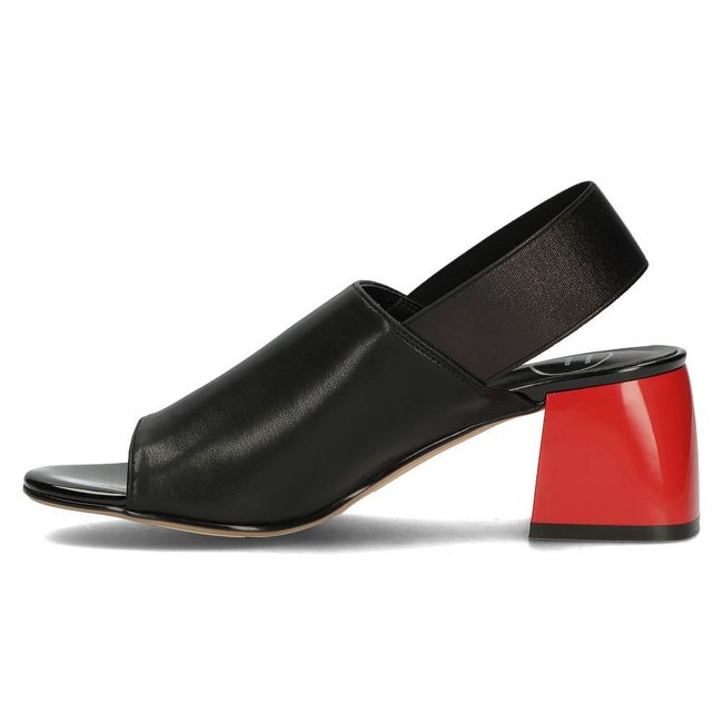 Leather sandals Filippo DS3729/22 BK black